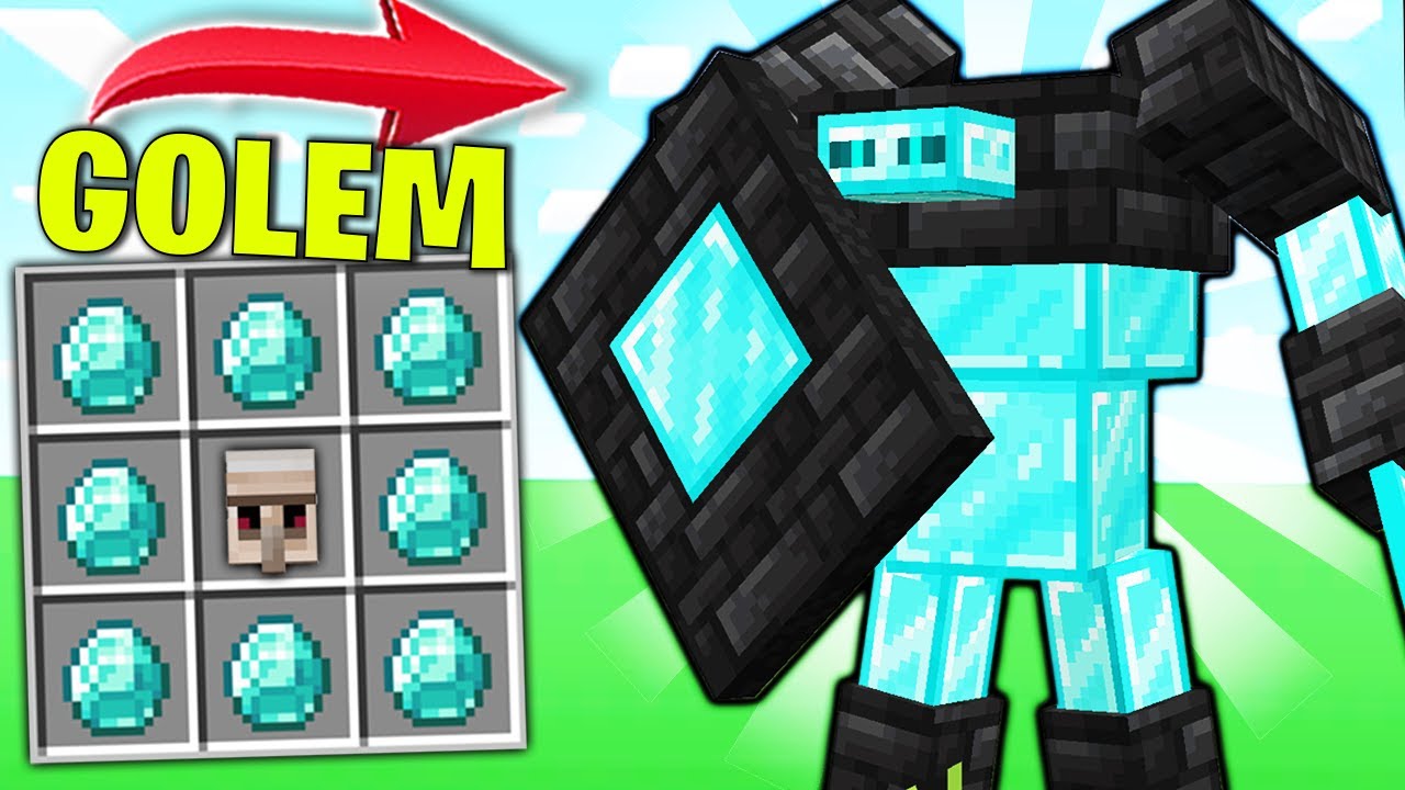 ÚJ Gyémánt Gólem? - Minecraft Egyedi Gólemek
