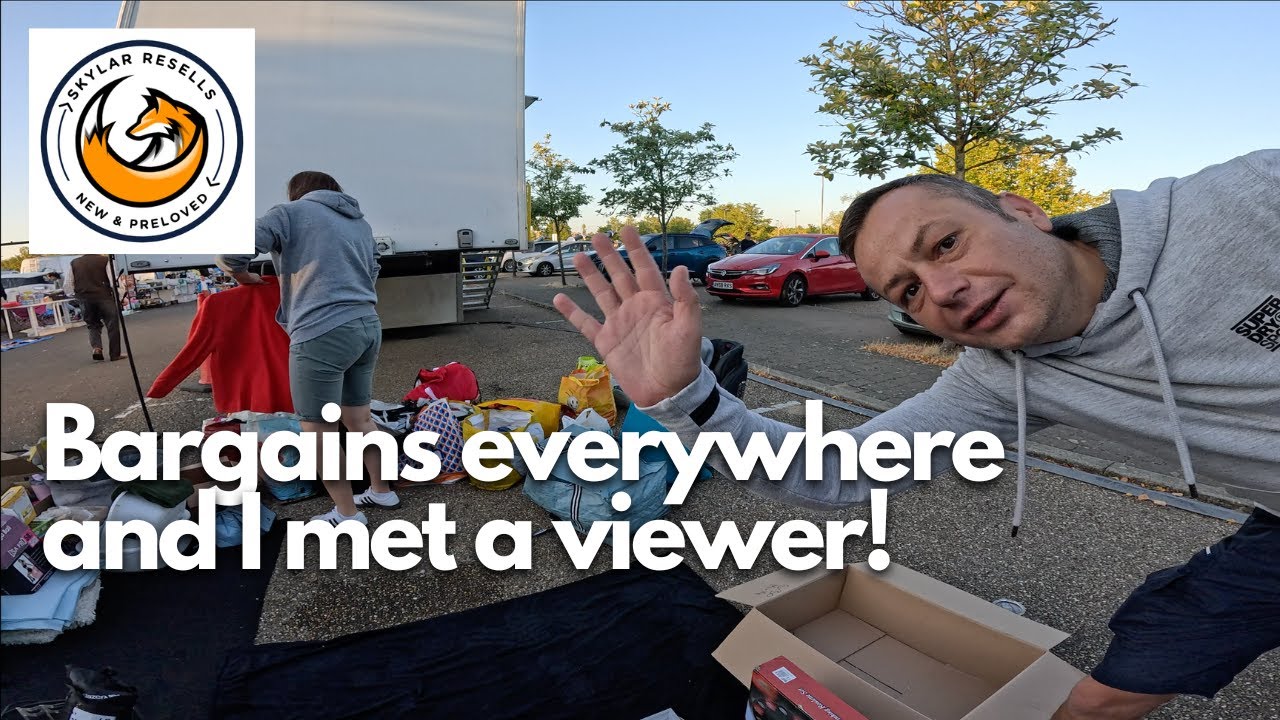I met a viewer at the car boot sale! And Bargains Galore!! - Car Boot Sale eBay Reseller