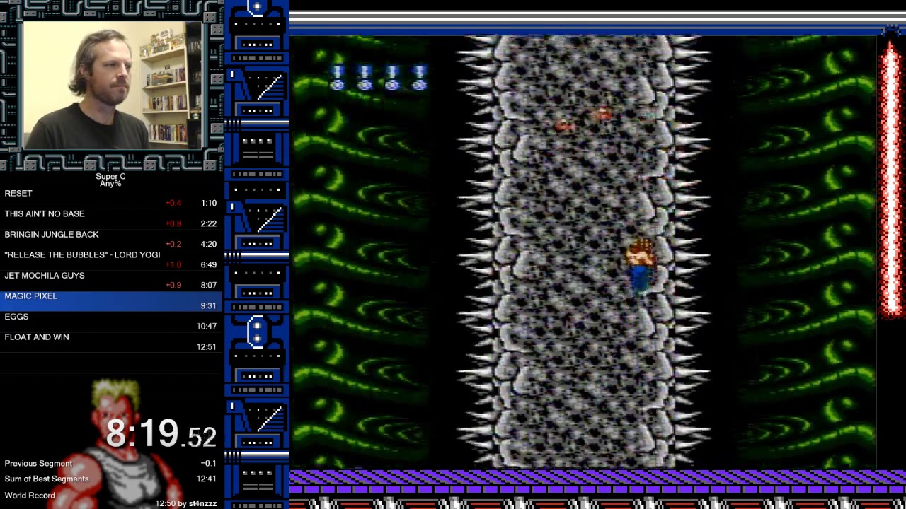 Бывший мировой рекорд скорости прохождения Super C NES за 12:50