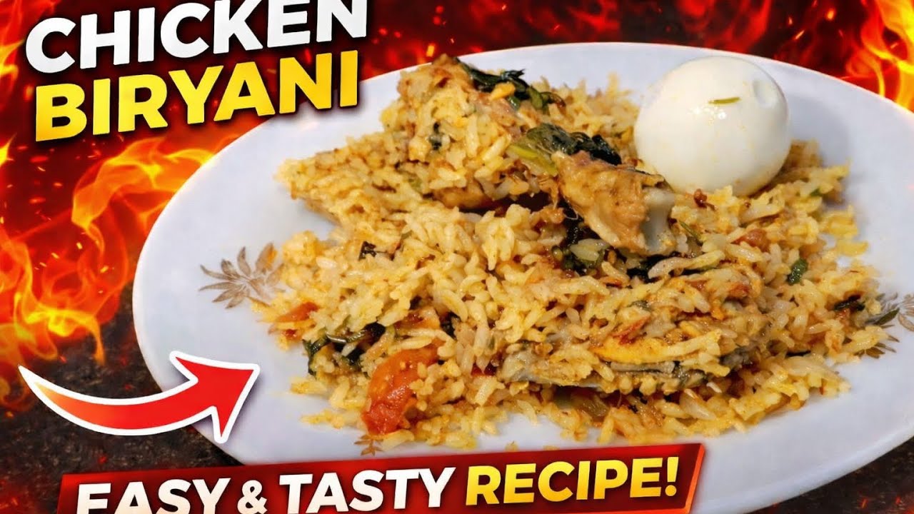 Weekend Special Chicken Biryani | EASY & TASTY RECIPE🥚🍗