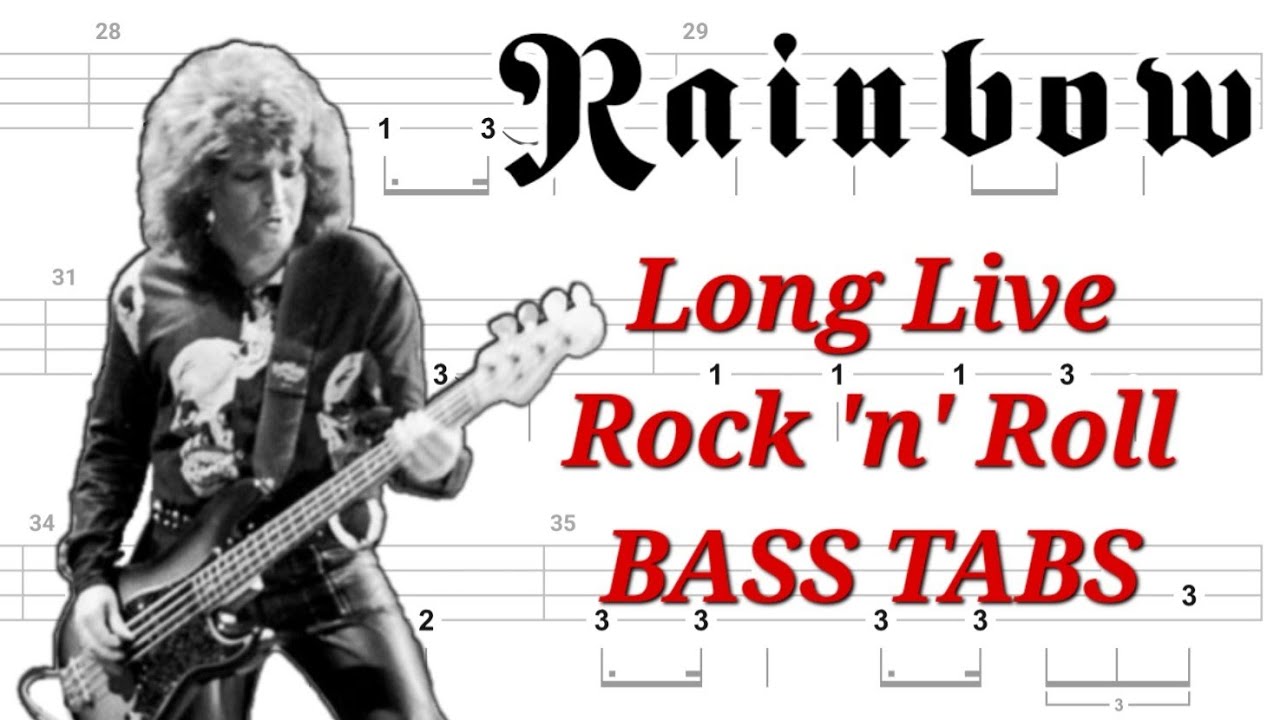 Rainbow - Long Live Rock 'n' Roll BASS TABS | Cover | Tutorial | Lesson
