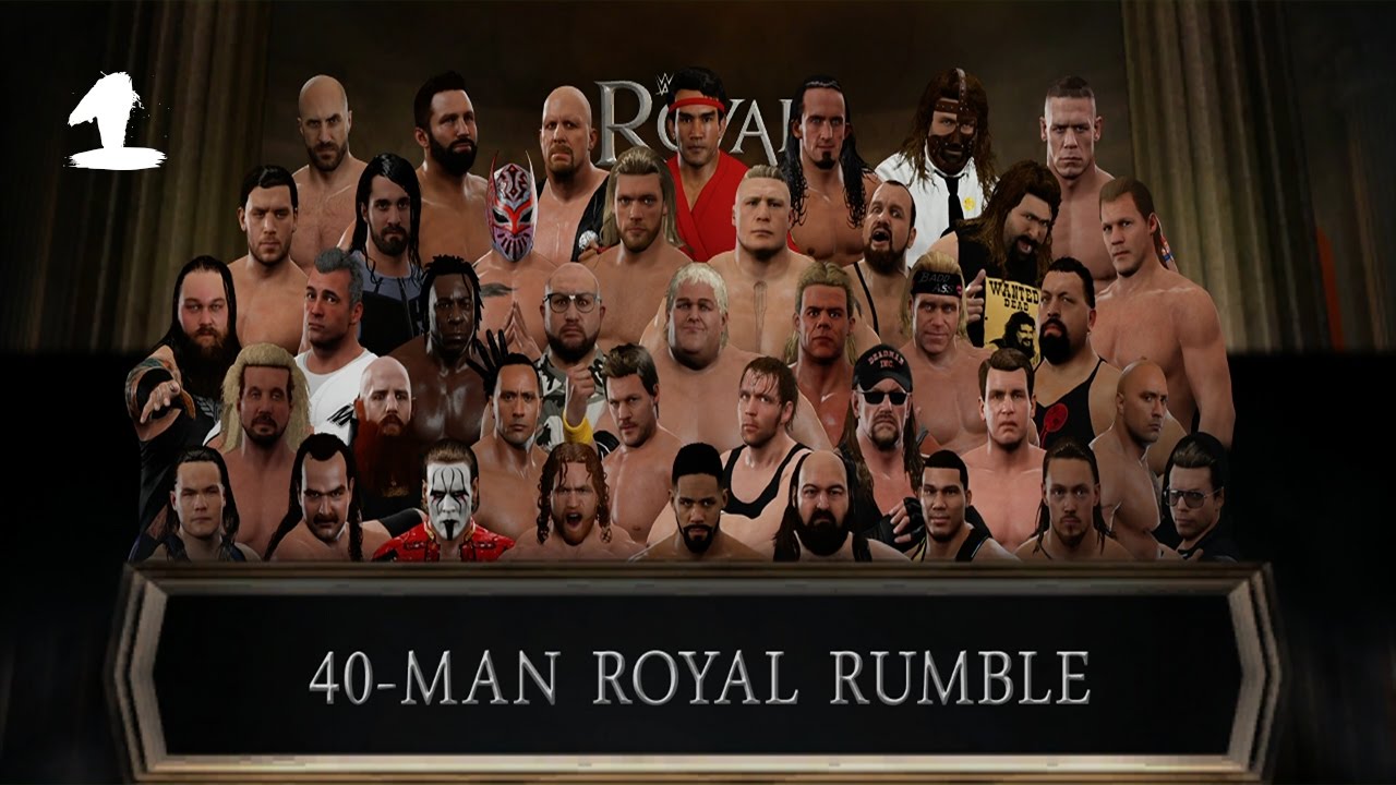 WWE 2K17 40-MAN ROYAL RUMBLE | Part #1 [1080p]