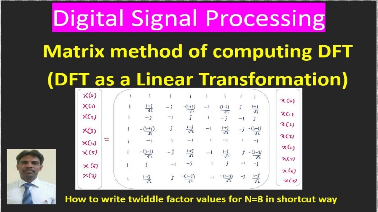 DFT using Matrix Method