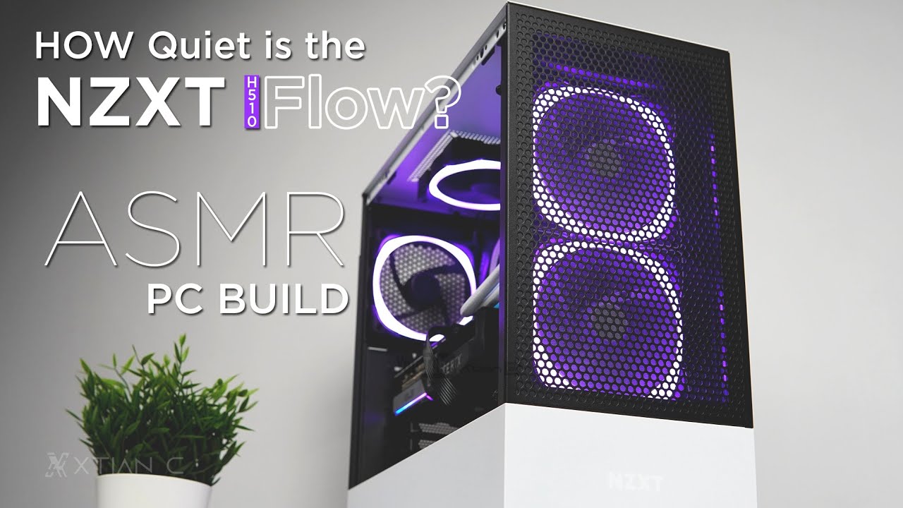 ASMR PC Build: How Quiet is the NZXT H510 Flow? w/ Gaming Benchmarks, Thermals & Noise