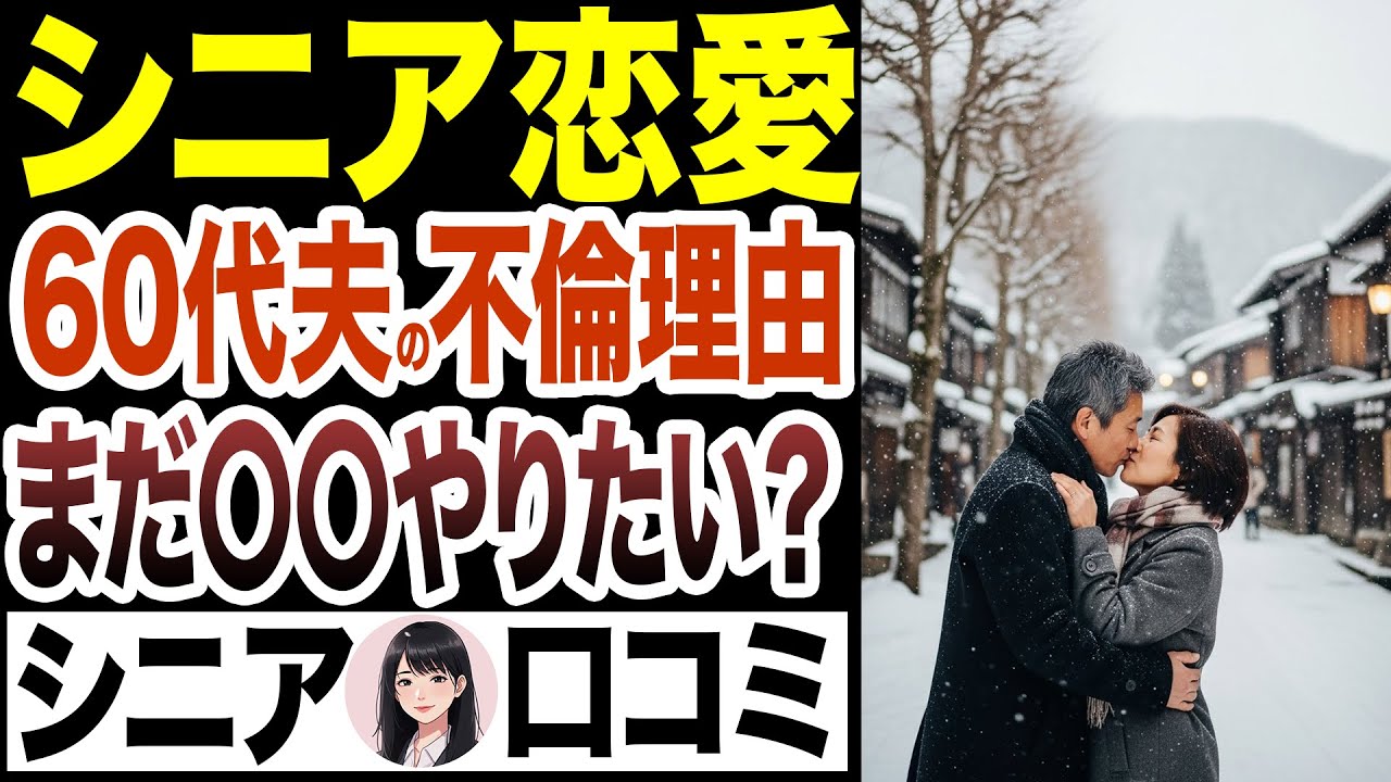 【シニア恋愛】５０代と６０代の不倫の傾向はちがうんです　口コミ15選【熟年不倫】