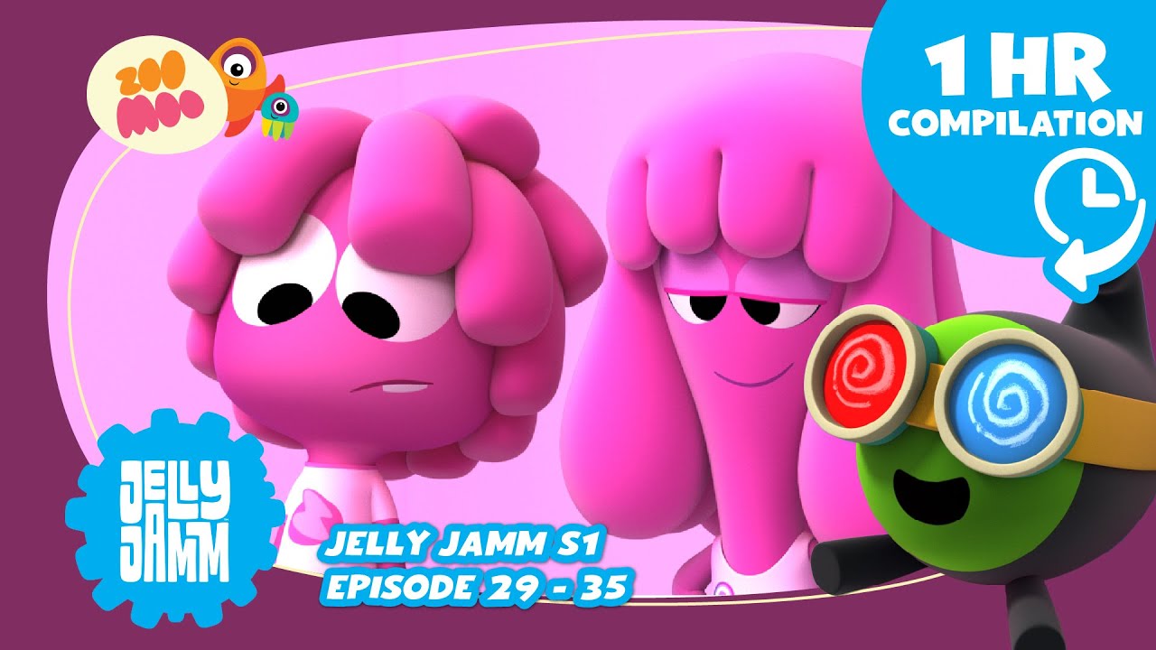 Jelly Jamm - 1 HOUR Compilation Video Season 1  Eps. 29-35 - FULL EPISODES Cartoons for Kids @ZooMoo