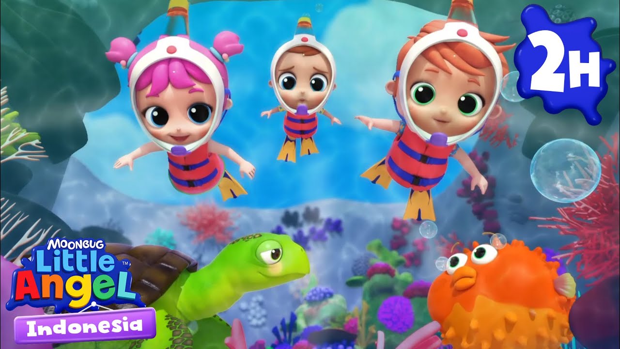 Serunya Lihat Ikan Cantik di Laut Biru!🐟 | Little World Bahasa Indonesia | Kartun dan Lagu Anak