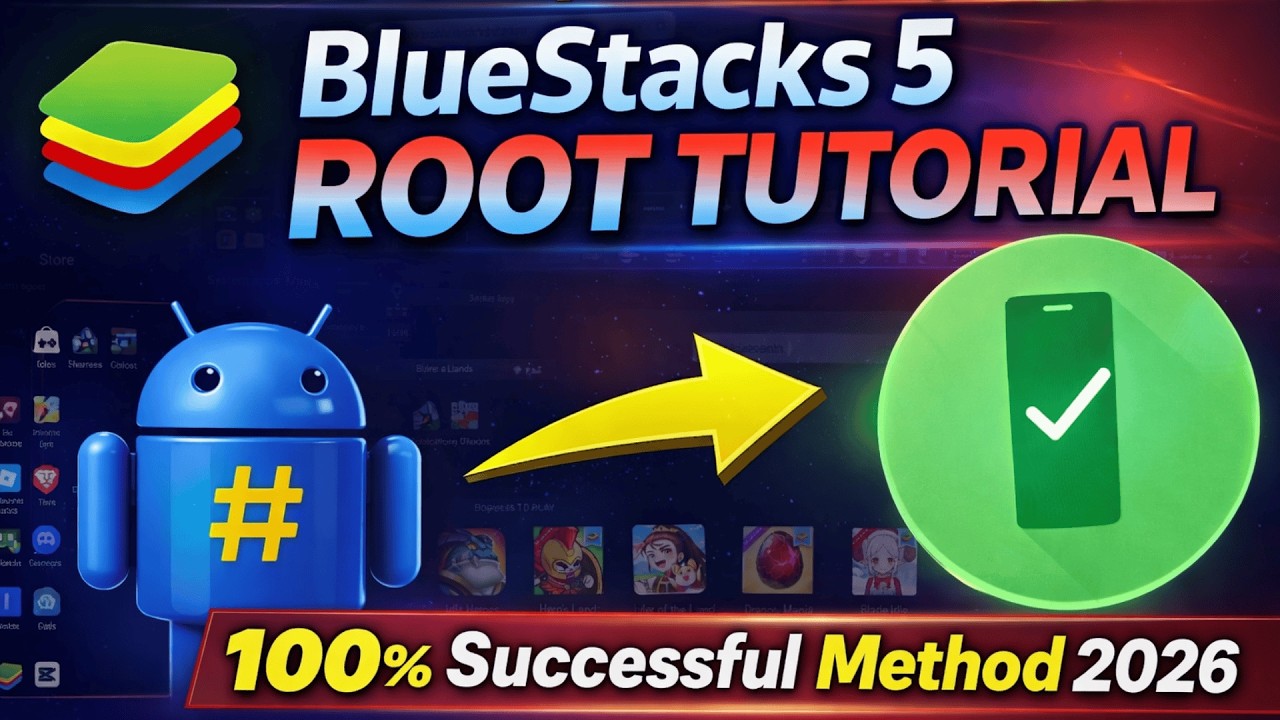 Latest Complete Step-by-Step BlueStacks 5 Root Tutorial | 100% Successful Method 2026