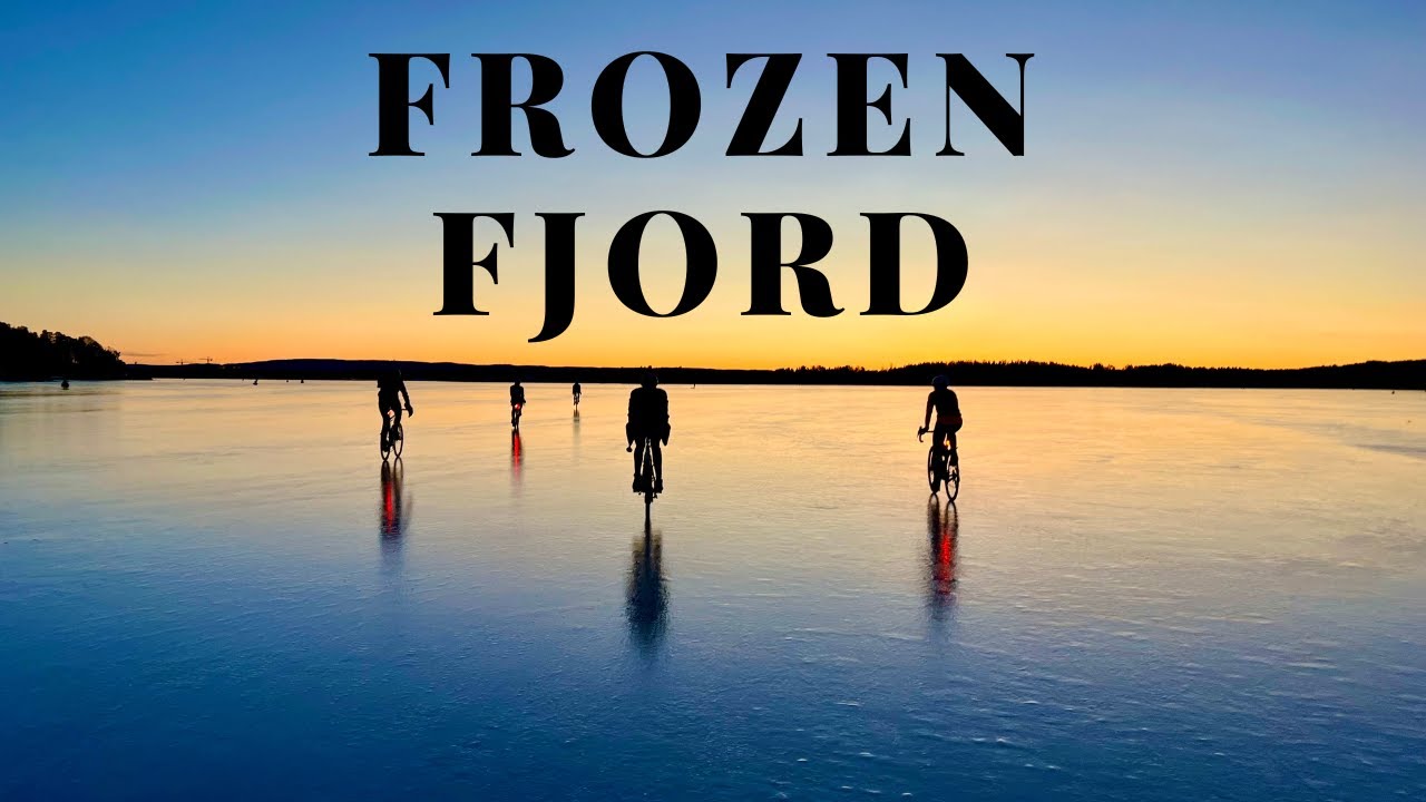 CYCLING on a Frozen Norwegian Fjord