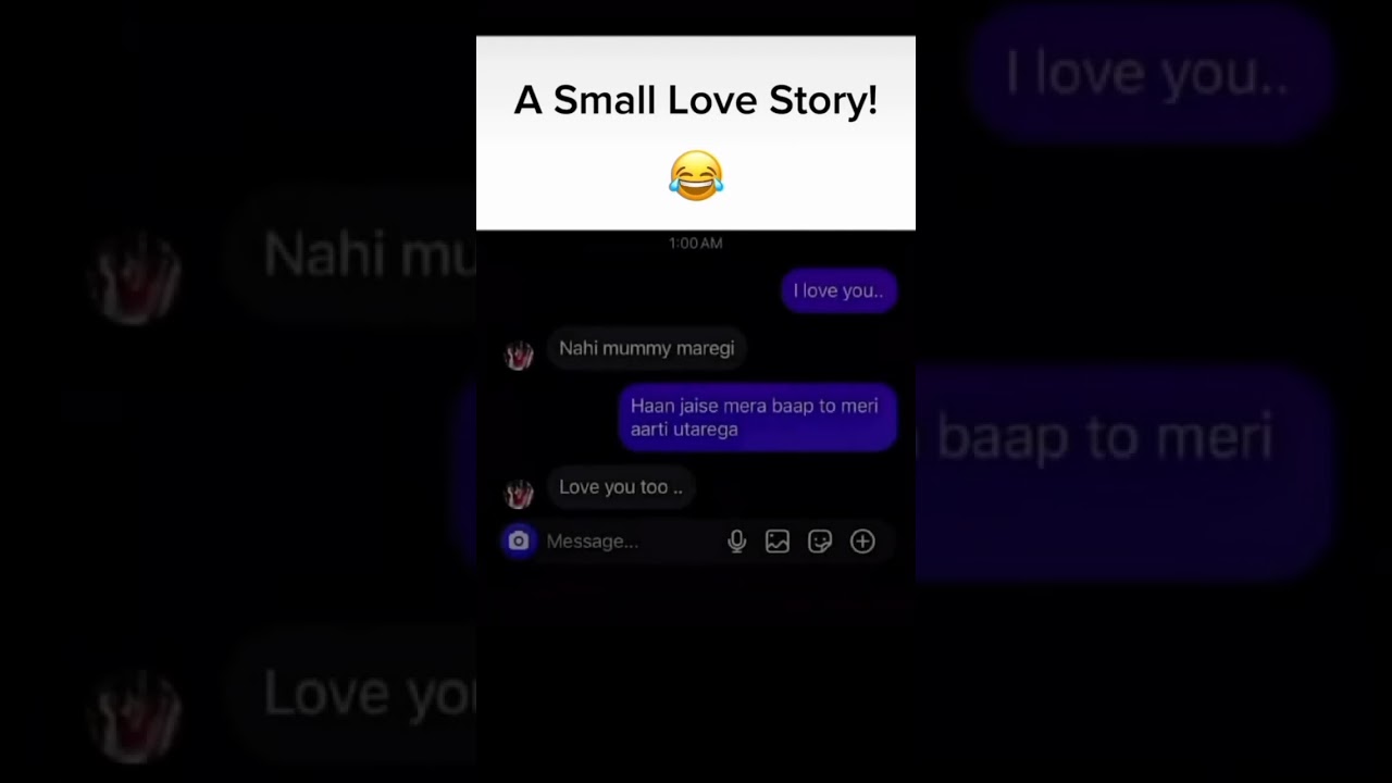 A small love  story 😂 #chatting #love #chatstory #mylovechats #trendingshorts #chat #chats