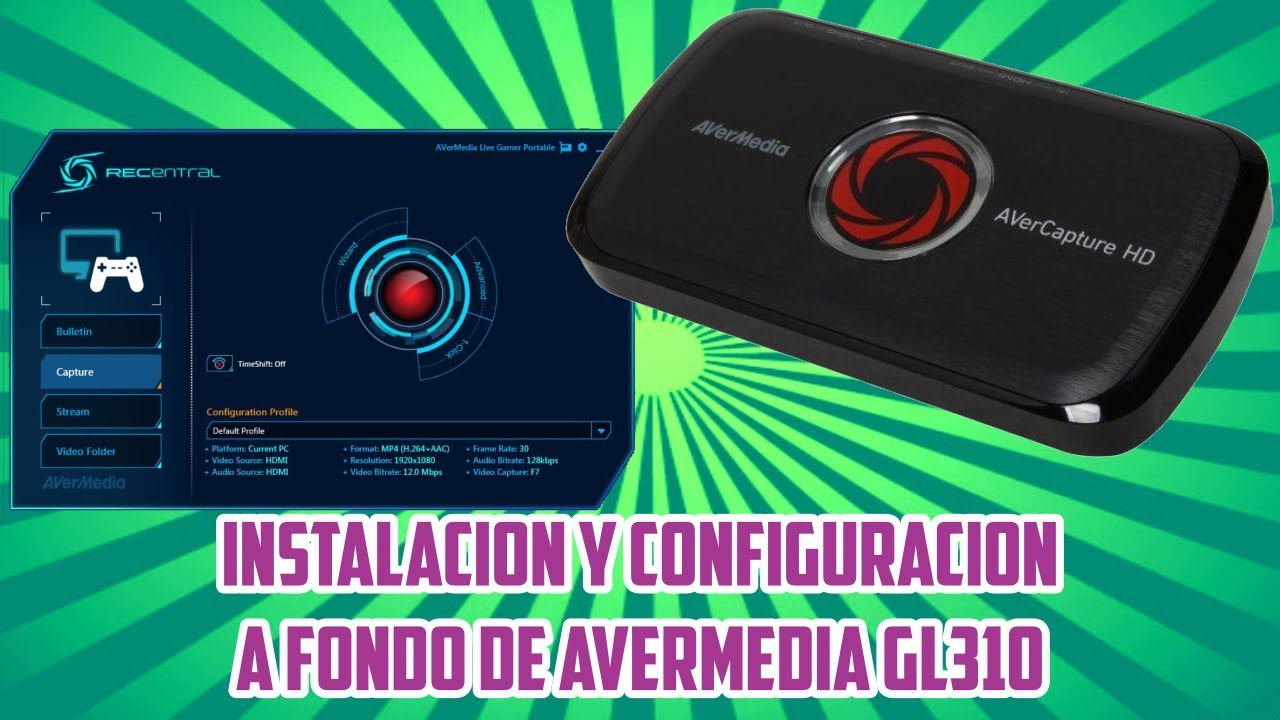 Instalar y configurar a fondo capturadora Avermedia GL310