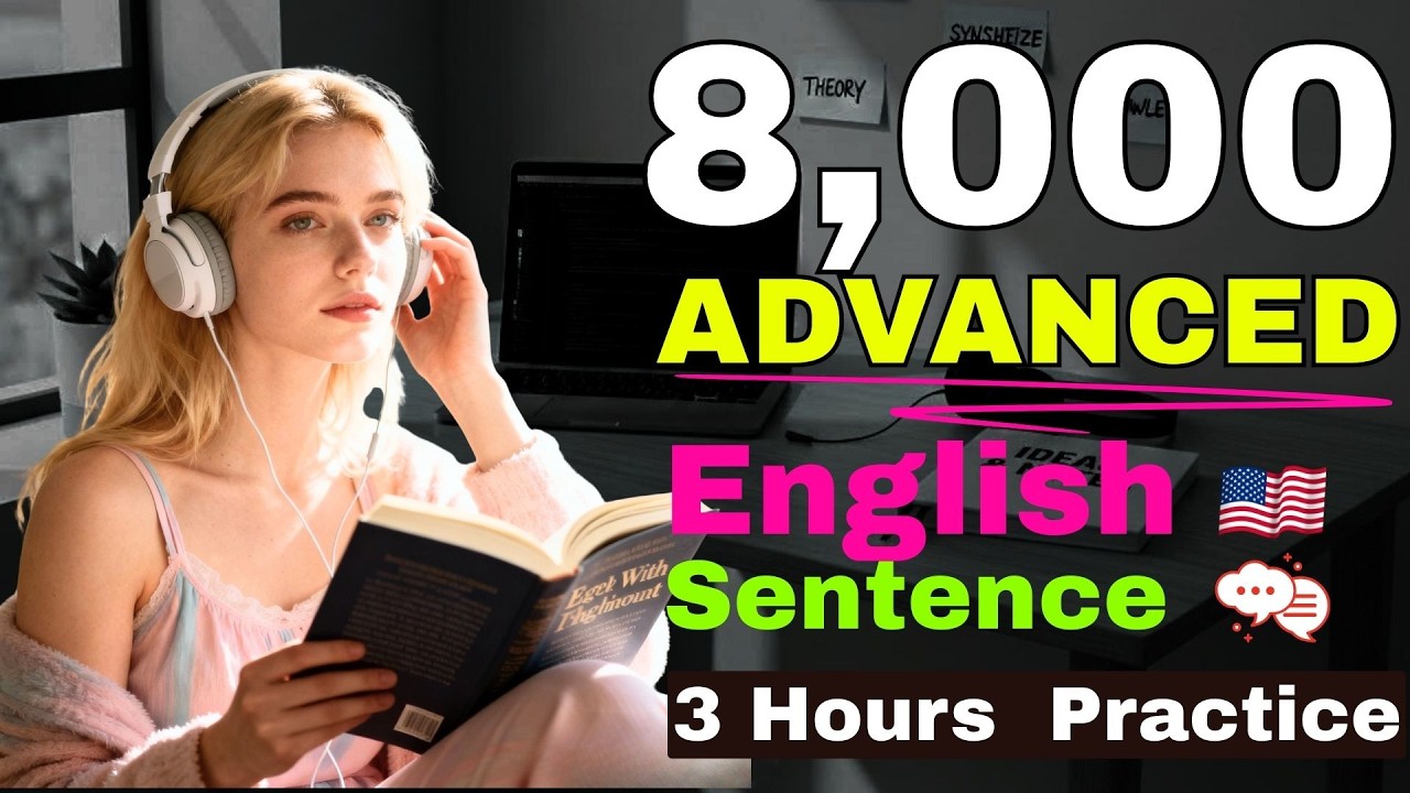 8,000 Advanced English Sentences for Daily Conversation – 3-Hour Fluency Practice