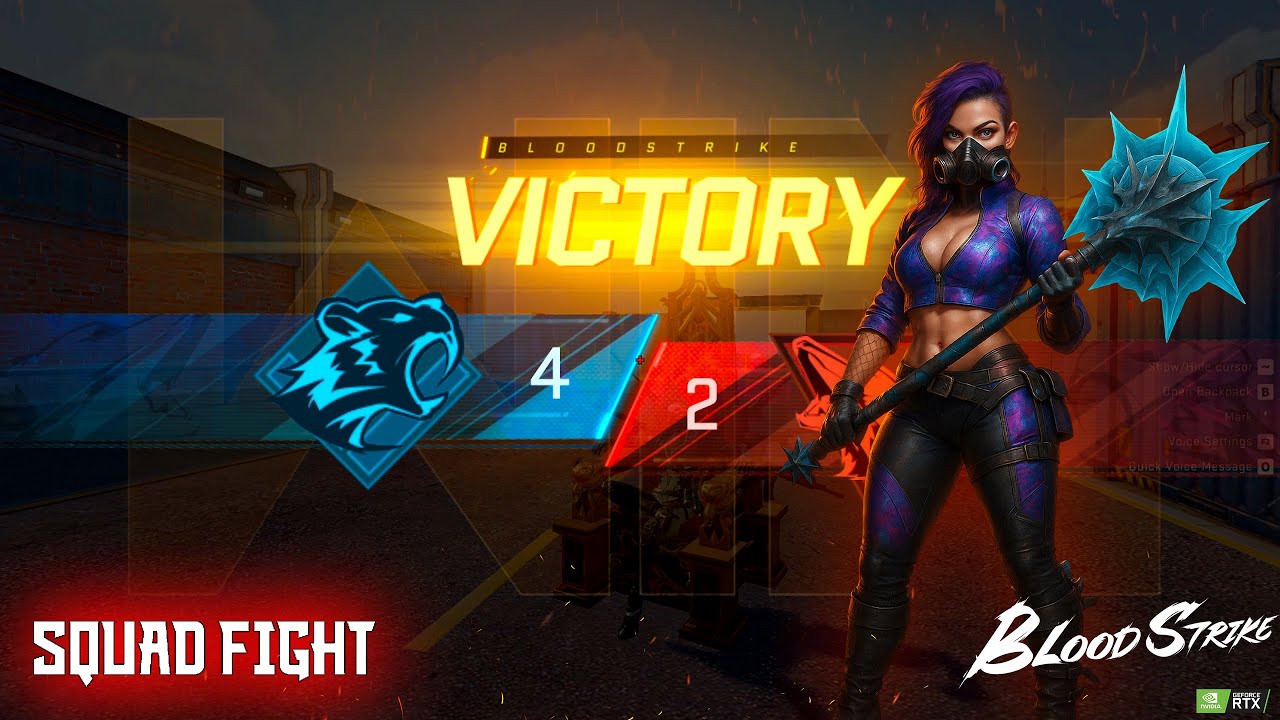 SQUADFIGHT CRAZY GAMEPLAY PRO VS NOOB TEAM IN BLOODSTRIKE #rank1