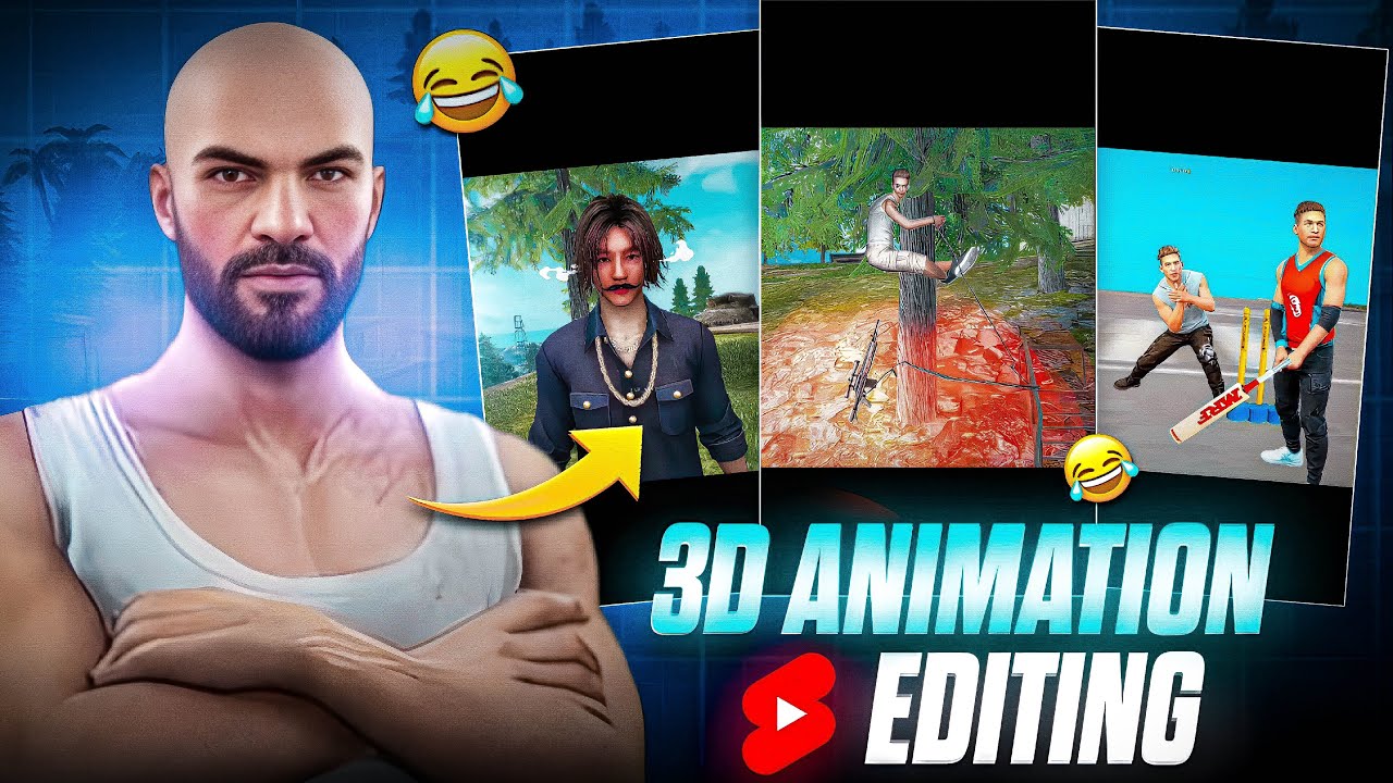 Free Fire Funny Video Editing 🤯 | Funny 3D😂 Animation Shorts Editing Tutorial 
