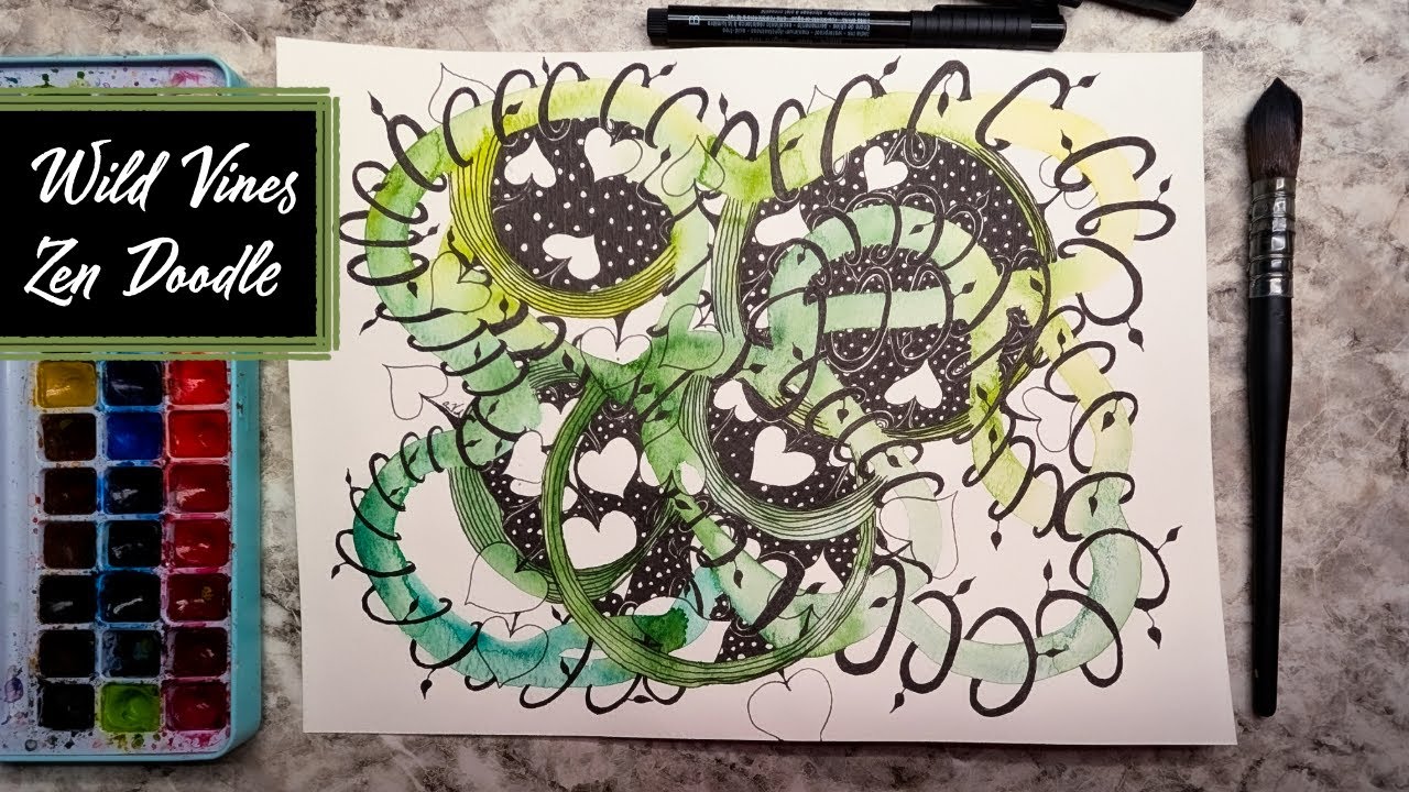 Super Chill Wild Vines Zen Doodle