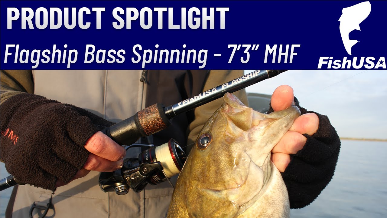 FishUSA Flagship Bass Spinning Rod - 7'3
