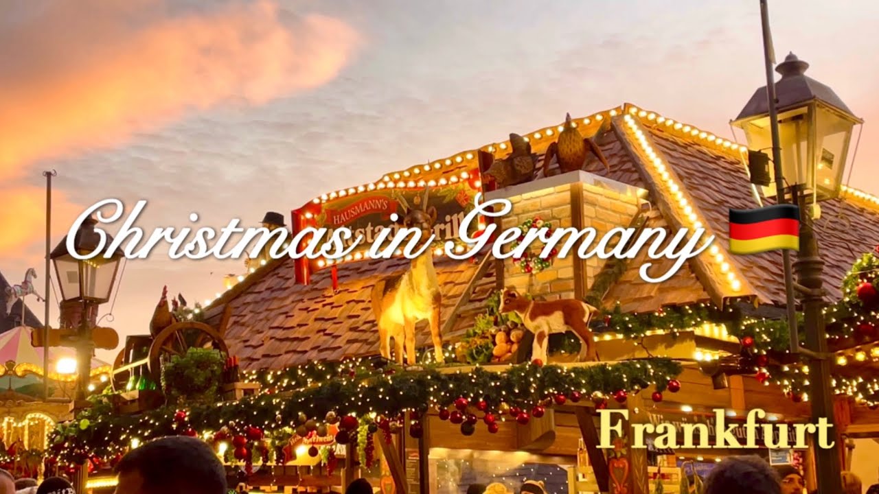 German Christmas Market Food in Frankfurt 🇩🇪 Festive Street Food Feast