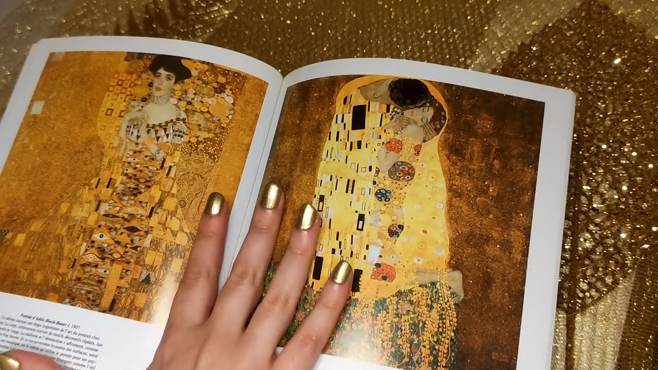 Gold magazine ASMR slow page turning  ✨💛✨  Artbooks ASMR