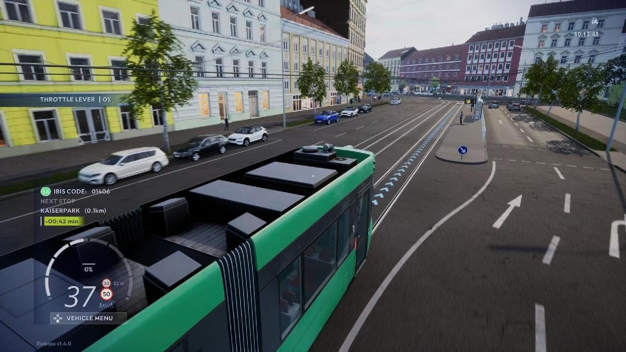 City Transport Simulator Line 3a from Baumannstraße to Konstanzgasse