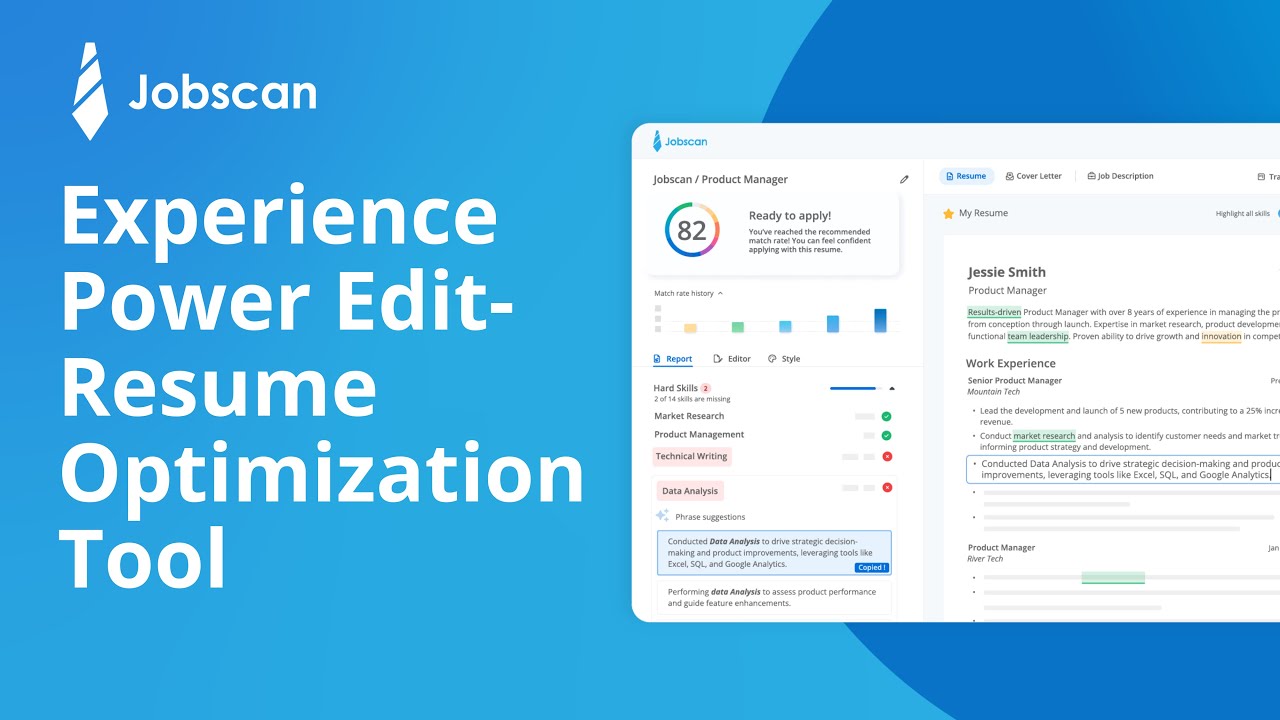 Experience Power Edit- The Ultimate Resume Optimization Tool | Jobscan