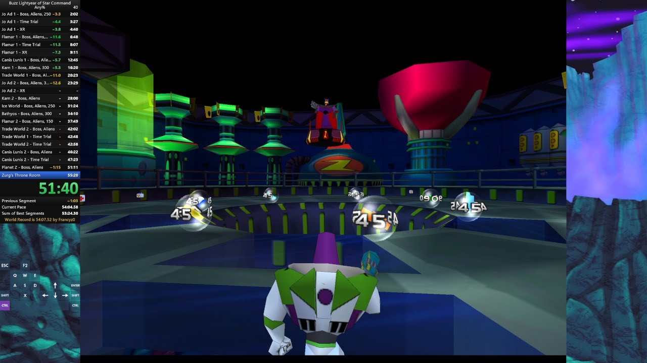 [OLD] Buzz Lightyear of Star Command - Any% [PC] Speedrun 54:14