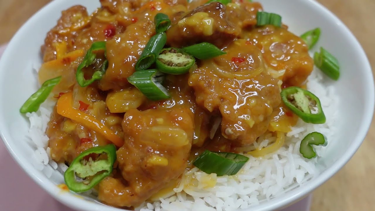 Best Homemade Orange Chicken🍊🍊دجاج بالبرتقال طبق اسيوي  مدمر