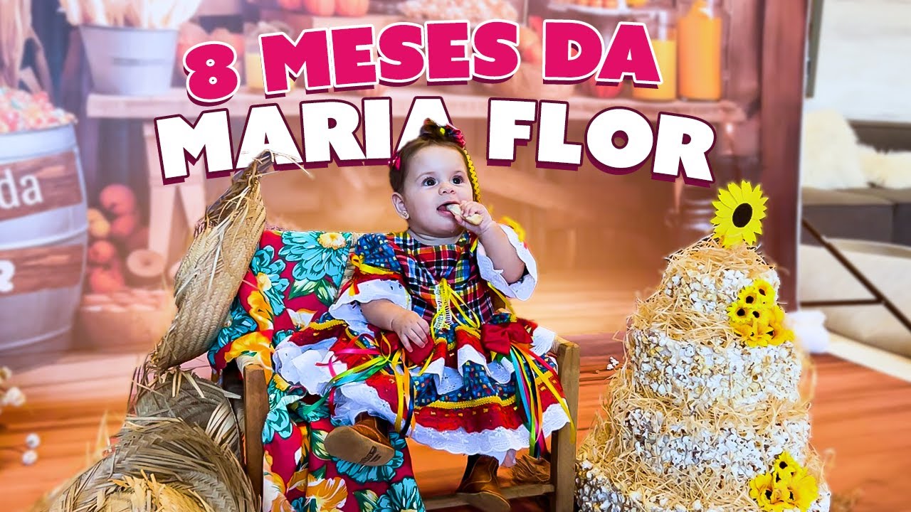 FIZEMOS UM ENSAIO JUNINO PARA O MESVERSÁRIO DA MARIA FLOR!!