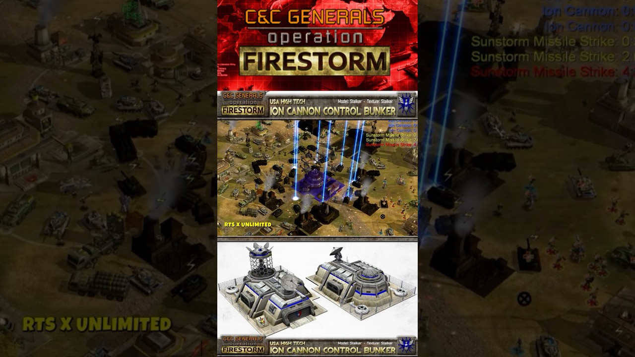 USA Ion Cannon Strikes 🚀 | Operation: Firestorm Mod 💥 [Generals Zero Hour 4K Showcase]