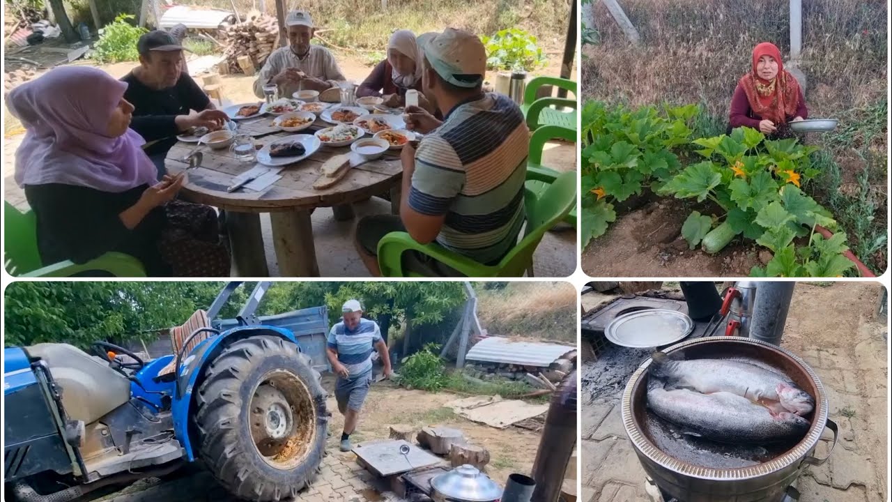 KÖY OCAK BAŞIMI YEMEĞİMİ MOTOR EZDİ GEÇTİ | YEMEK DÖKÜLDÜ | ELİM AYAĞIMA KARIŞTI