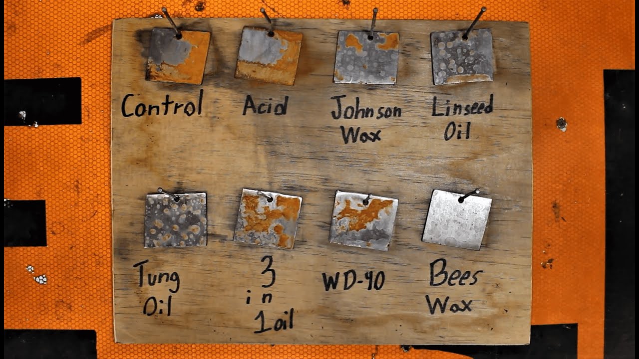 How to Prevent Rust? Linseed, Tung,  3In1 Oil, Johnsons and Bees Wax, Acid, and WD-40