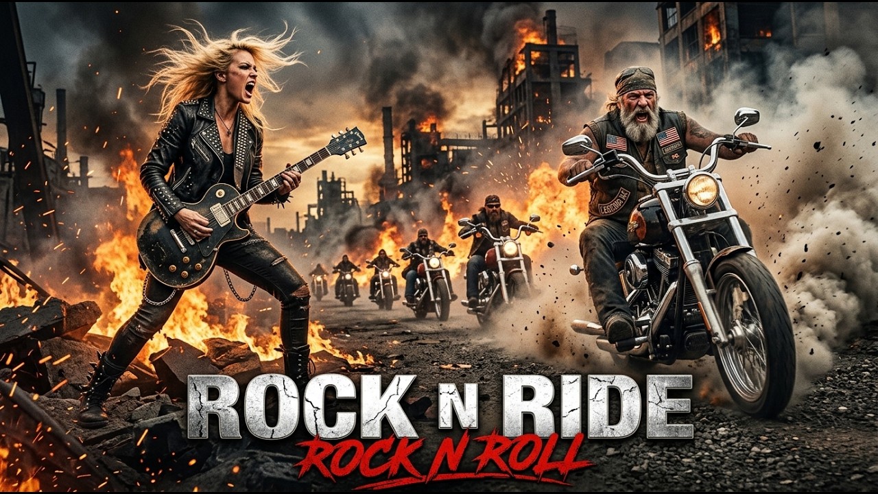 Best Music Rock N Roll 🎸 Rock N Ride 🔥 Asphalt Thunder | American Highway Ride