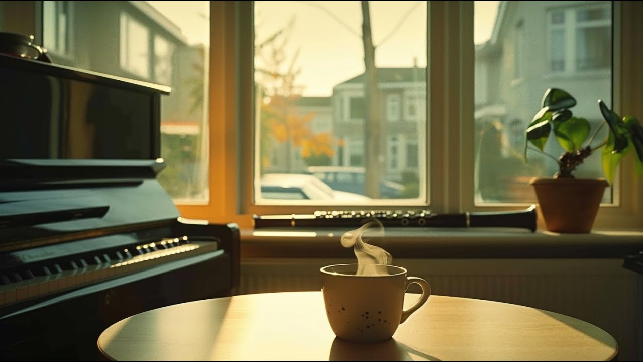 Relaxing Winter Jazz – Peaceful Piano & Flute for a Cozy Coffee Time
