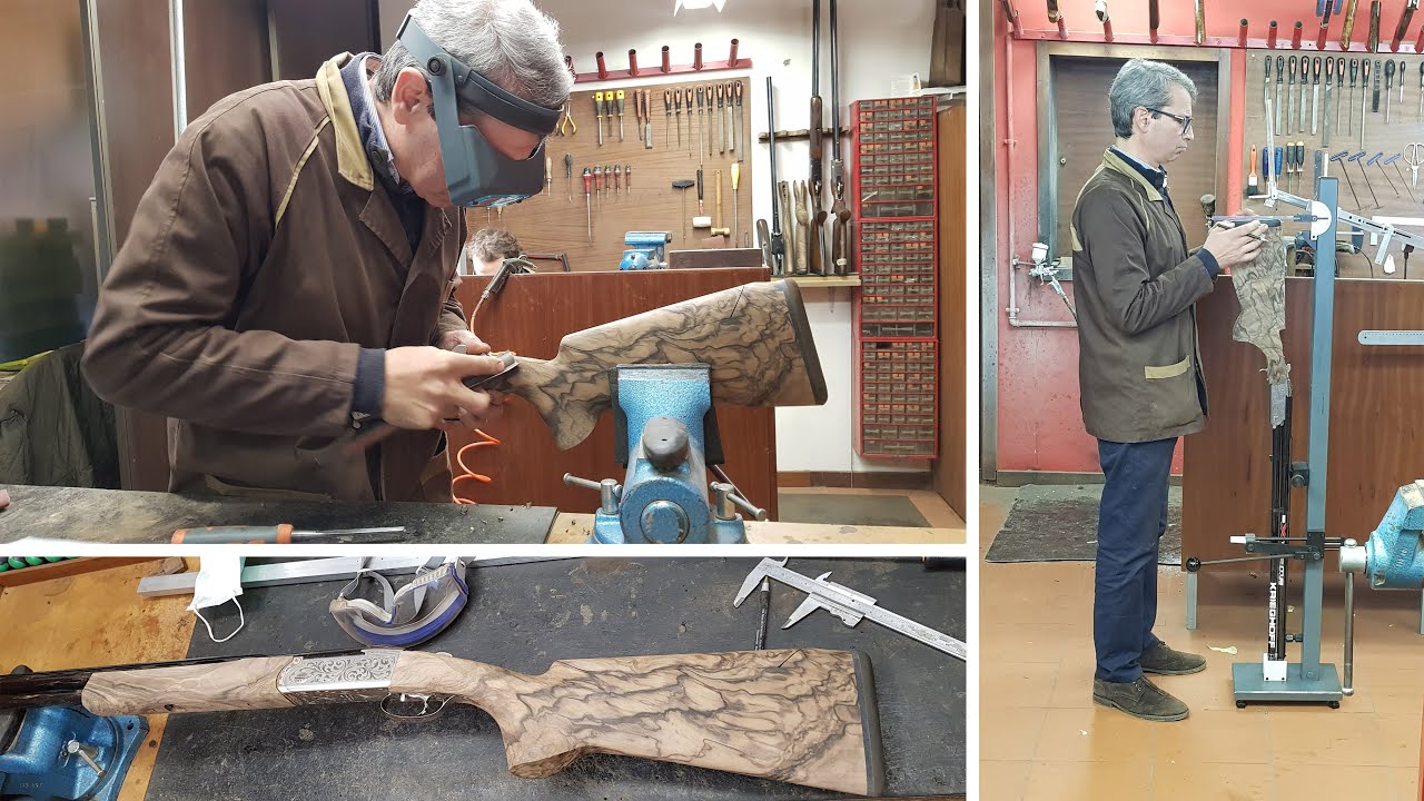 Crosse sur mesure par Manuel RICARDO - Handcrafted made to measure gunstock by Manuel RICARDO