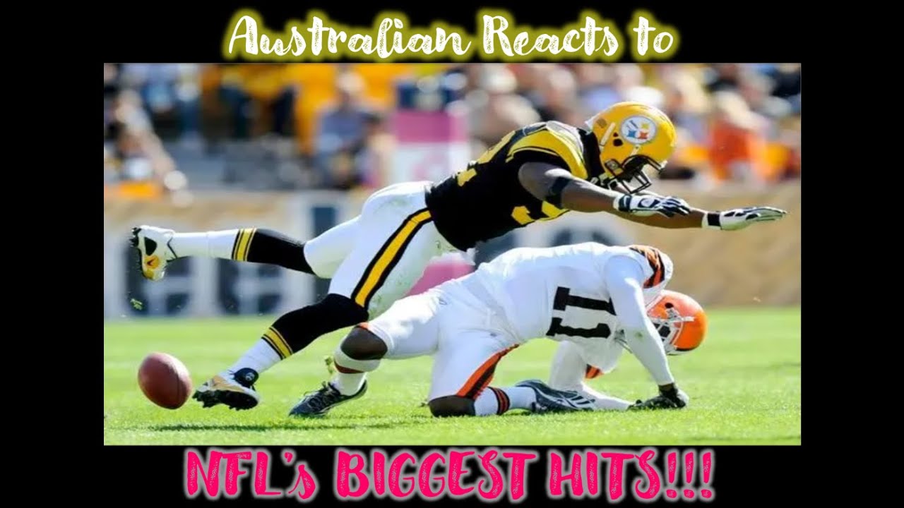Australian Reacts - Biggest hits in NFL History