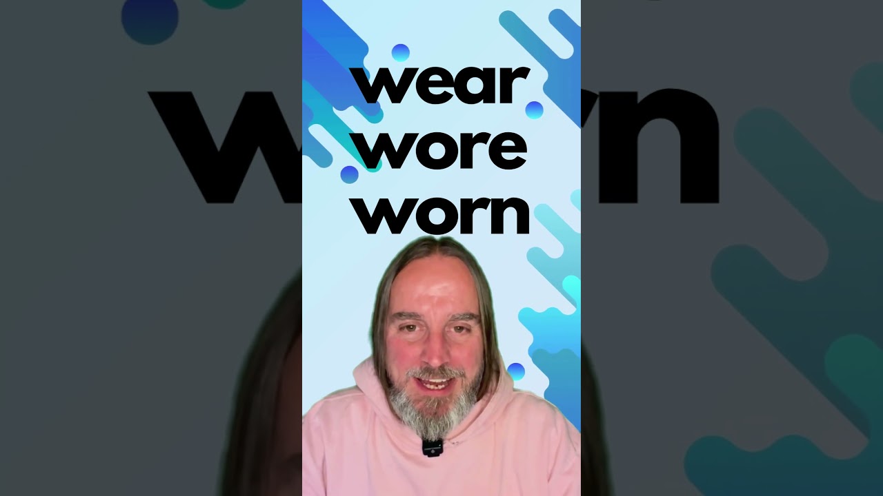 Conjugate with Svenglish! Wear wore worn #english #pronunciation #learnenglish
