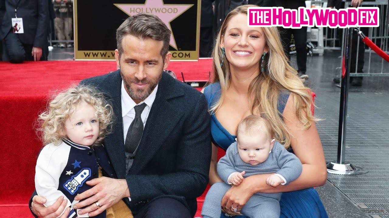 Ryan Reynolds & Blake Lively's Kids Inez & James Steal The Show At His Walk Of Fame Ceremony