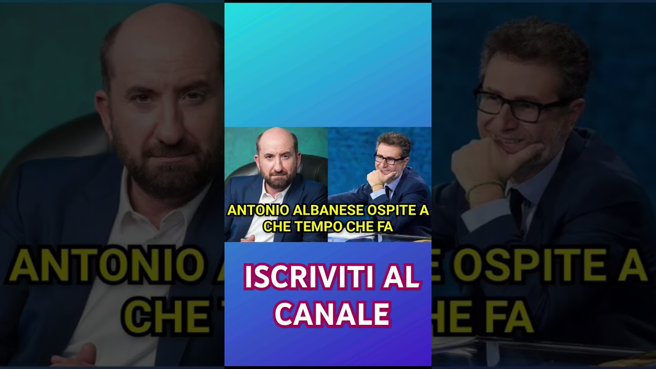 ANTONIO ALBANESE A CHE TEMPO CHE FA #antonioalbanese #chetempochefa #fabiofazio #intervista