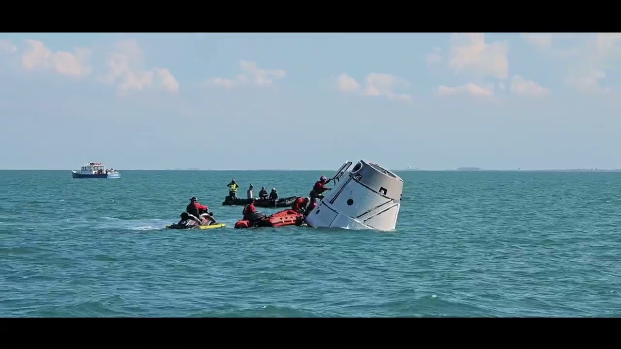 Navy Helicopters and Air Force Pararescue Forces Conduct Astronaut Recovery Exercise