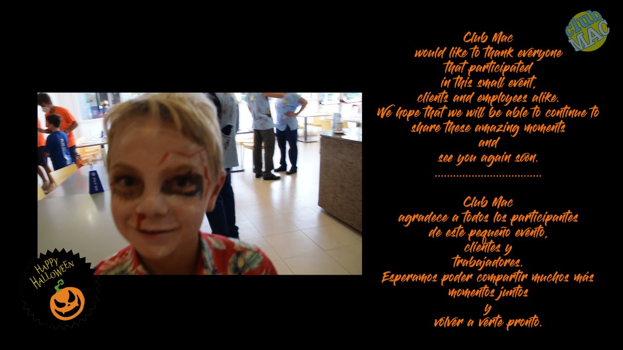 Halloween thriller video - end of season