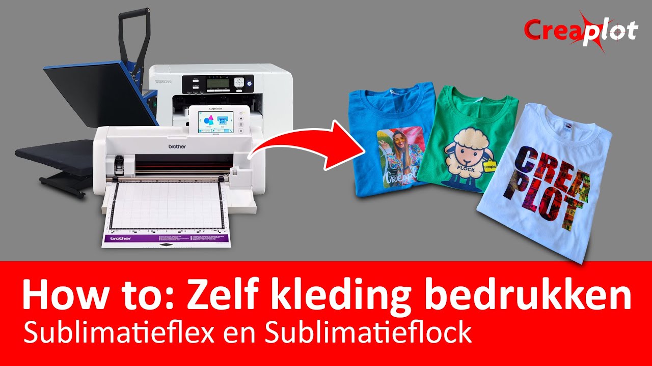 How to: Sublimatieflex en flock. Stap voor stap uitleg.
