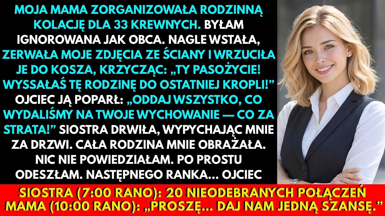 Moja Mama Zorganizowała Rodzinny Obiad Dla 33 Krewnych, A Ja Byłam Ignorowana I Traktowana Jak Obca