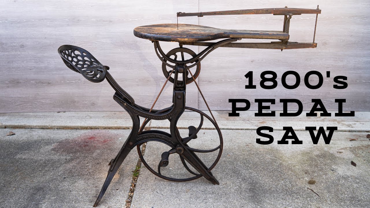 Restoring Rare 1800's PEDAL POWERED Scroll Saw