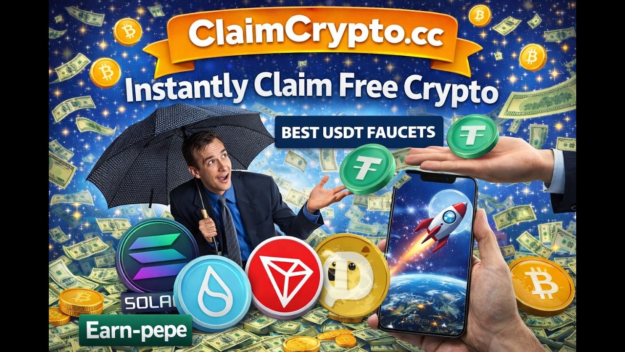 ClaimCrypto  - Unlimited USDT & Meme Coins - Easiest Speed Claim Faucet   [ Live Withdrawal 2026 ]