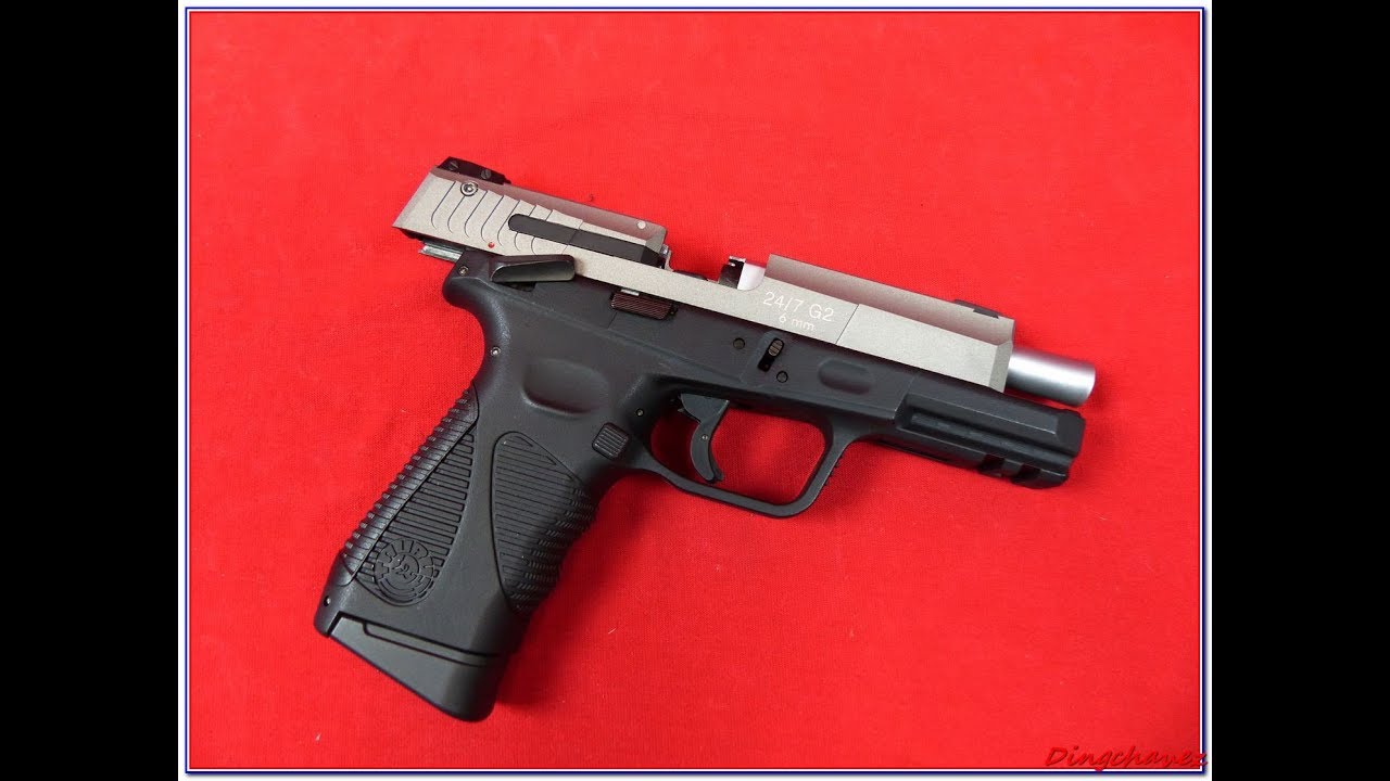 Airsoft - Cybergun - Taurus PT 24/7 G2 shooting tests