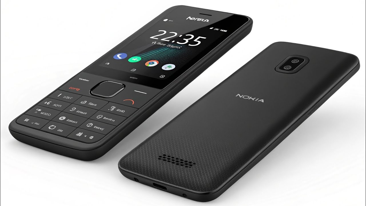 2025 Nokia Button Mobile &ndash; Classic Design in Black & White Colors!Description: