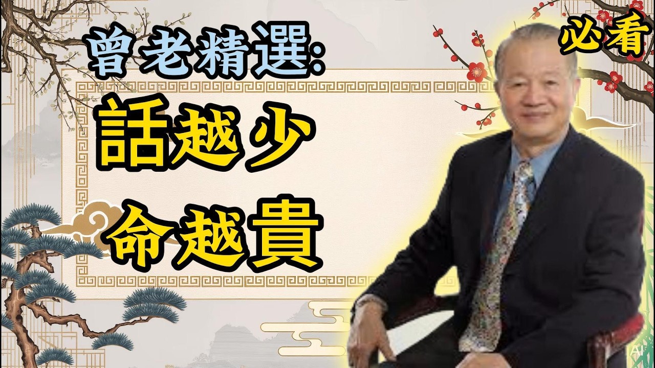 曾仕强：懂得沉默，才是人生最高級的福報！曾老精選