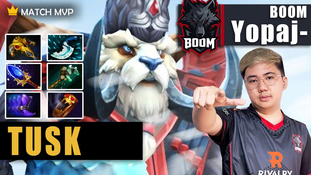 Tusk Mid | BOOM.Yopaj- | YOPAJ- INSANE NEW META MID TUSK EZ GAME | 7.31c Gameplay Highlights