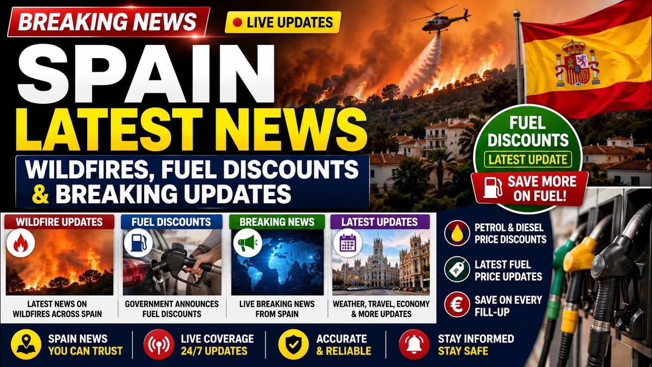Spain Latest News Today | Wildfires, Fuel Discounts & Breaking Updates (2026)