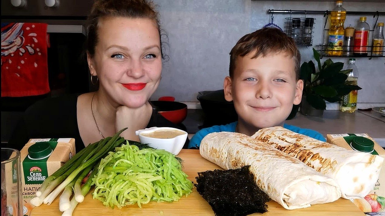 Мукбанг Домашняя Шаурма🌯Корейский салат из Редьки /Отвечаем на вопросы /