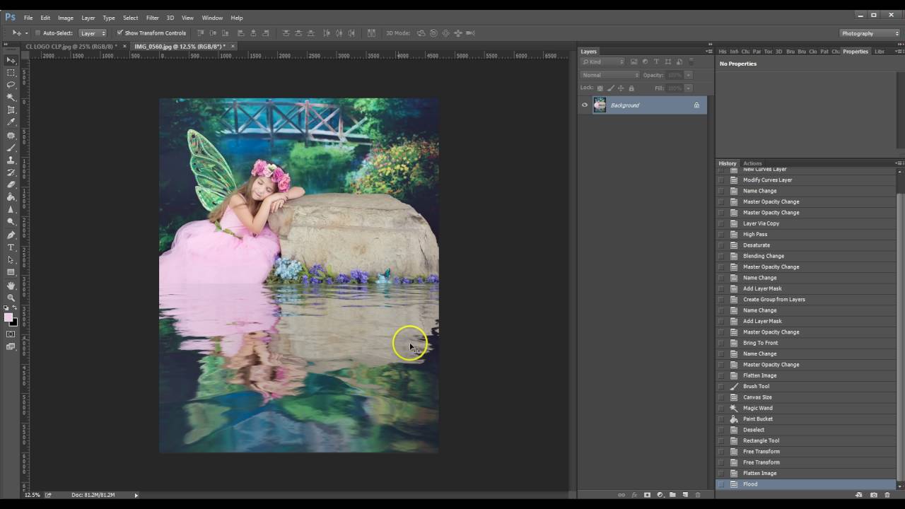 Using a Flood Plug In in Photoshop CC